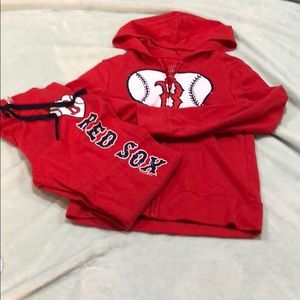 Girls Boston red Sox sweat suit